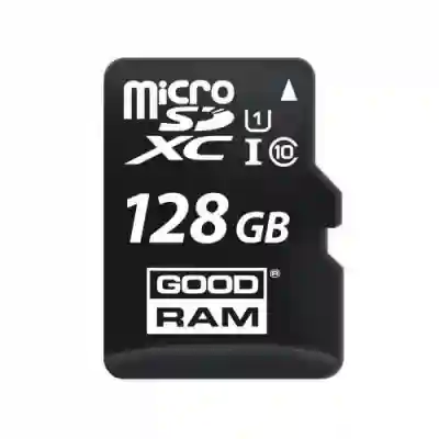 Memory Card microSDXC GOODRAM 128GB, Class 10, UHS-I U1 + Adaptor SD