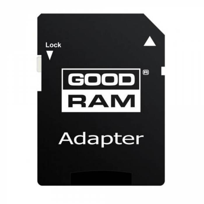 Memory Card microSDXC GOODRAM 64GB, Class 10, UHS-I U1 + Adaptor SD