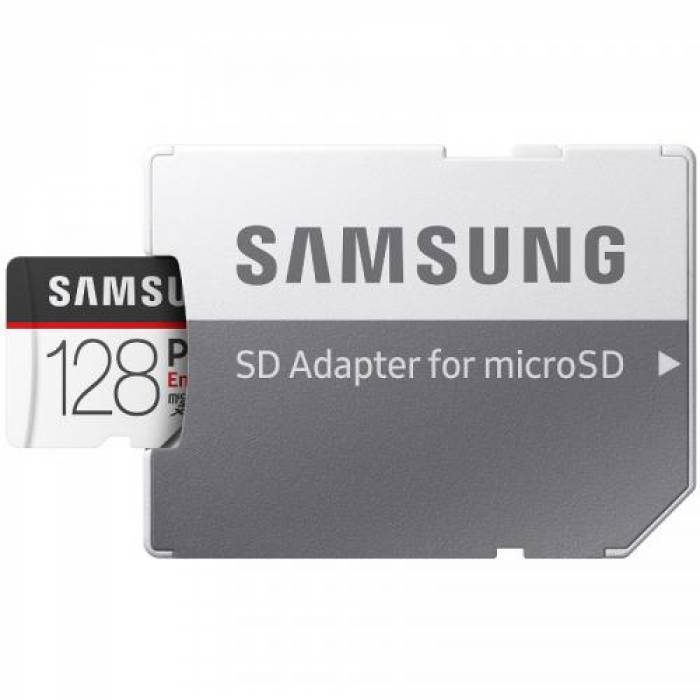 Memory Card microSDXC Samsung PRO Endurance 128GB, Class 10, UHS-I U1 + Adaptor SD