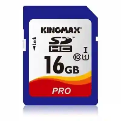 Memory Card SDHC Kingmax Pro 16GB, Class 10, UHS-I U1, V10, A1