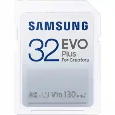 Memory Card SDHC Samsung EVO Plus 32GB, Class 10, UHS-I U1, V10
