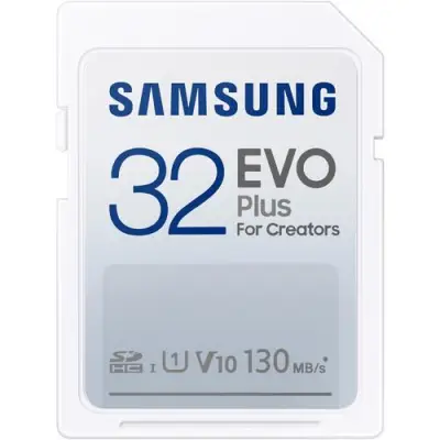 Memory Card SDHC Samsung EVO Plus 32GB, Class 10, UHS-I U1, V10