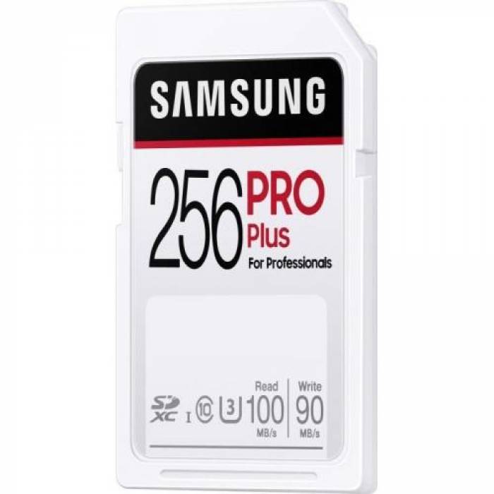 Memory Card SDHC Samsung PRO Plus 256GB, Class 10, UHS-I U3