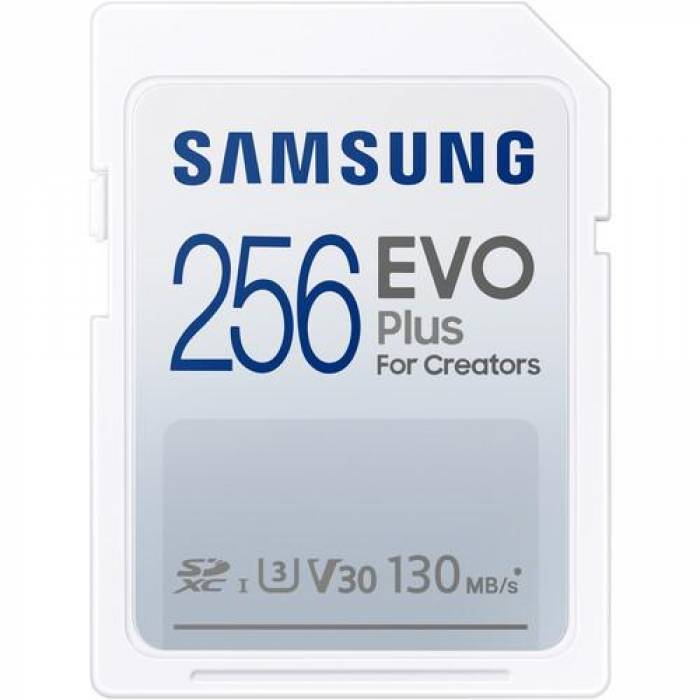 Memory Card SDXC Samsung EVO Plus 256GB, Class 10, UHS-I U3, V30