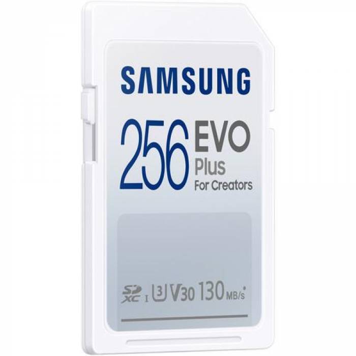 Memory Card SDXC Samsung EVO Plus 256GB, Class 10, UHS-I U3, V30