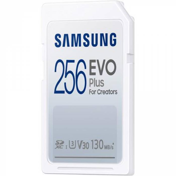 Memory Card SDXC Samsung EVO Plus 256GB, Class 10, UHS-I U3, V30