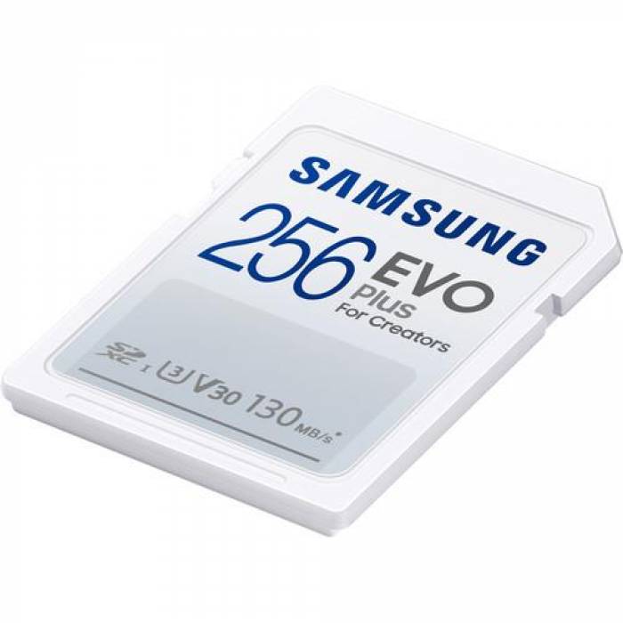 Memory Card SDXC Samsung EVO Plus 256GB, Class 10, UHS-I U3, V30