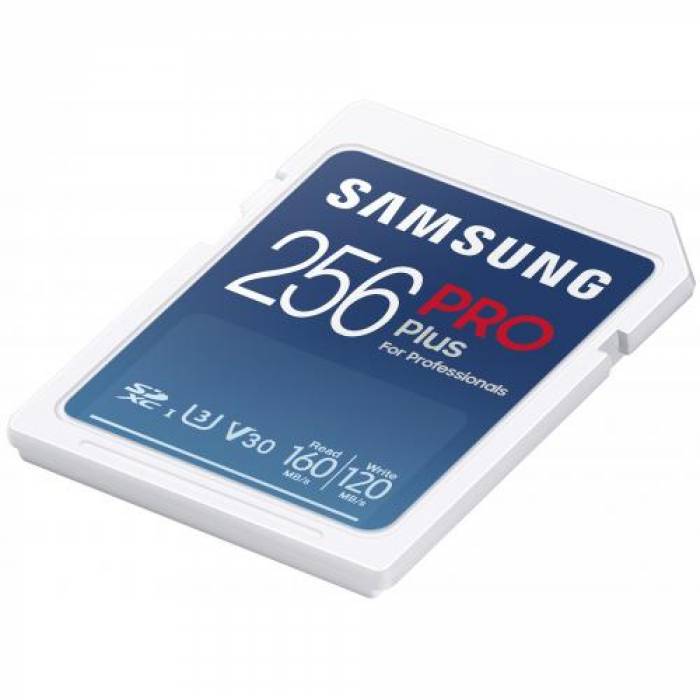 Memory Card SDXC Samsung PRO Plus 256GB, Class 10, UHS-I U3, V30