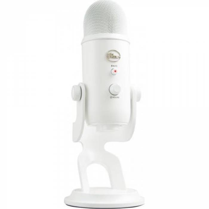 Microfon Logitech Yeti, USB, White Out