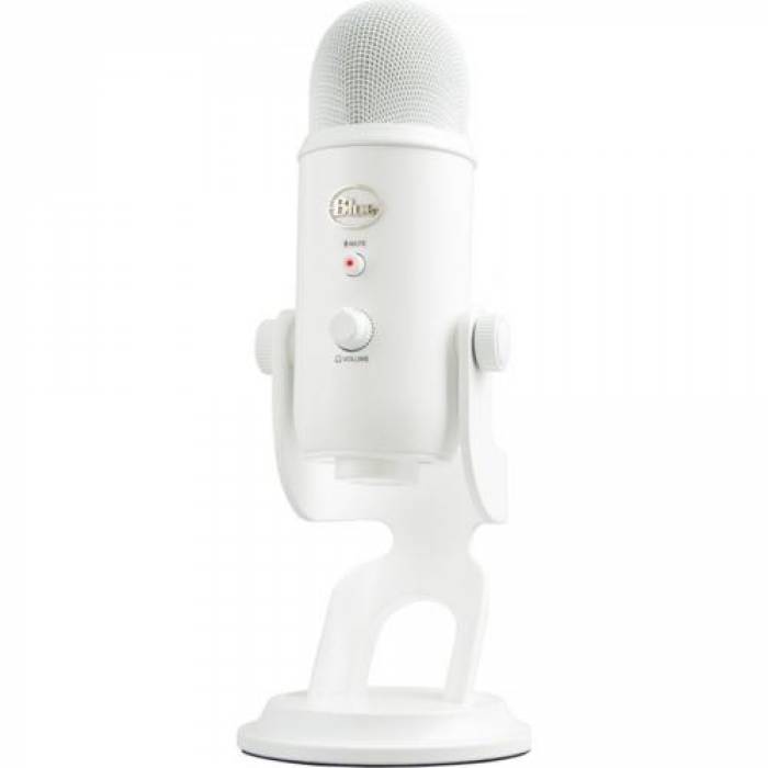 Microfon Logitech Yeti, USB, White Out