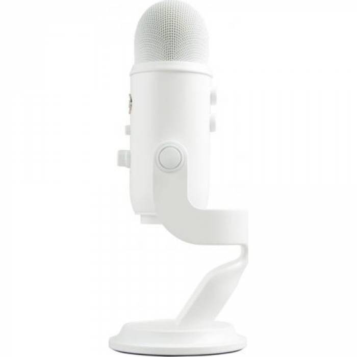 Microfon Logitech Yeti, USB, White Out