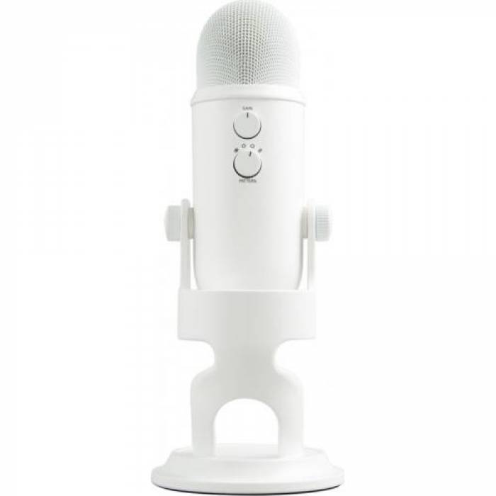 Microfon Logitech Yeti, USB, White Out