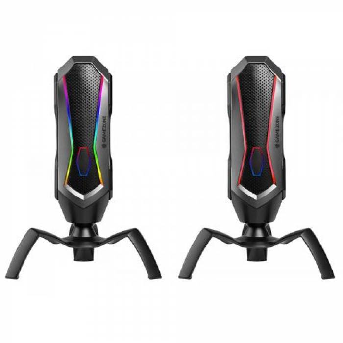 Microfon Tracer GameZone Spider RGB, Black