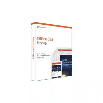 Microsoft Office 365 Family (Home) 2020, Romana, Medialess Retail, Subscriptie 1 year/6 User