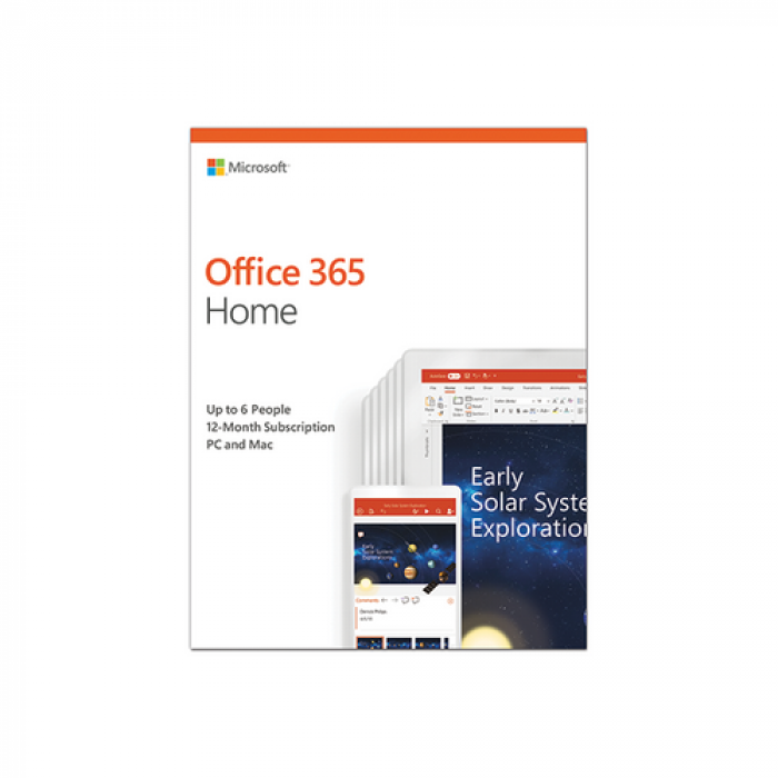 Microsoft Office 365 Home, Engleza, Subscriptie 1 Year/ 6user