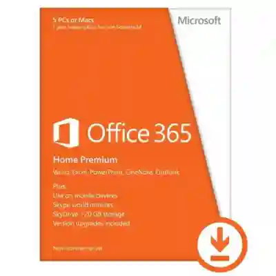 Microsoft Office 365 Home Premium, 1 an, 5 PC, All Languages, ESD