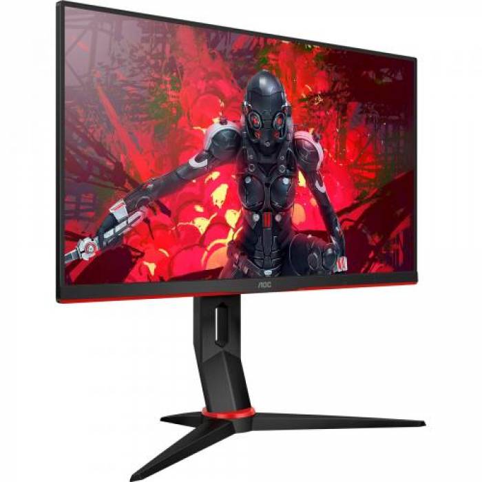 Monitor LED AOC 24G2U5/BK, 23.8inch, 1920x1080, 1ms, Black-Red