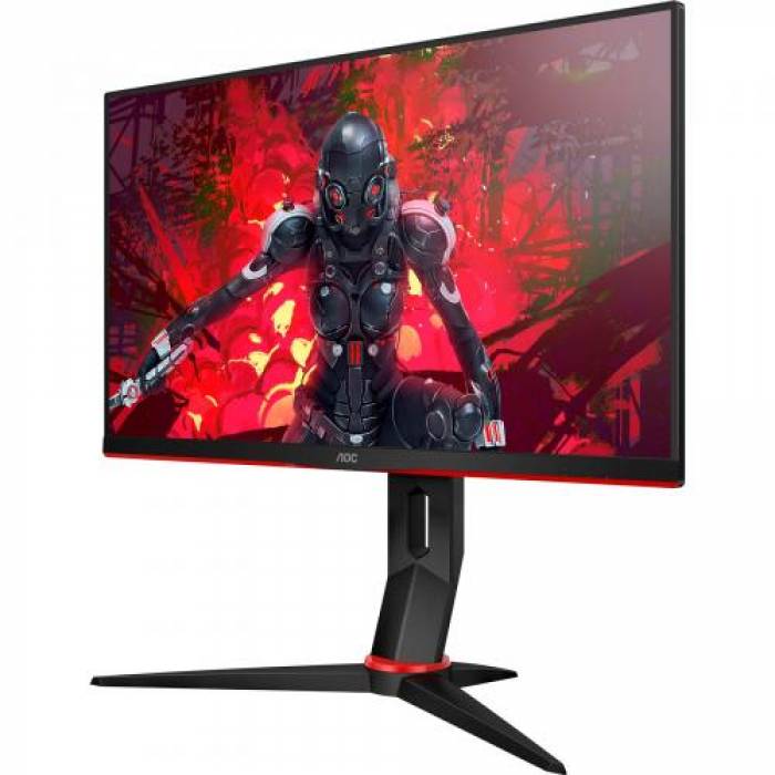 Monitor LED AOC 24G2U5/BK, 23.8inch, 1920x1080, 1ms, Black-Red