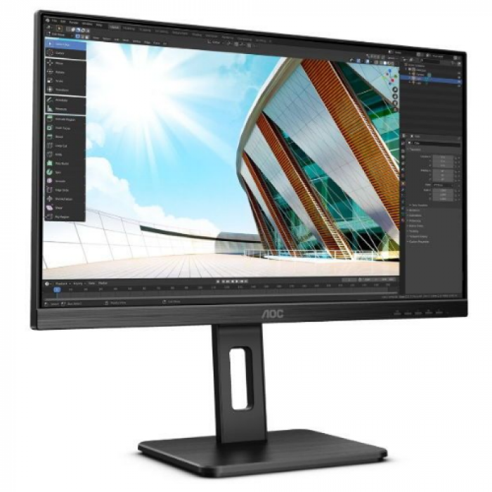 Monitor LED AOC 24P2C, 23.8inch, 1920x1080, 4ms, Black