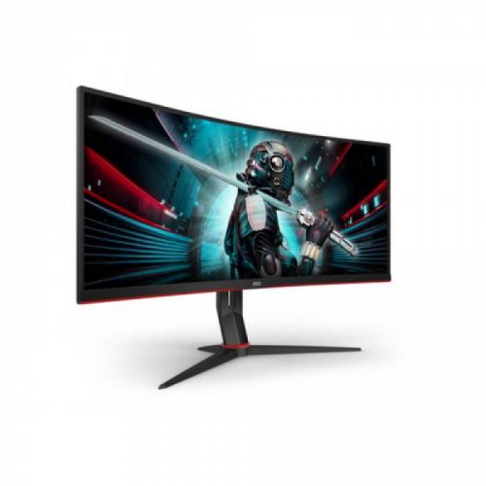 Monitor LED AOC CU34G2/BK, 34inch, 3440x1440, 1ms, Black