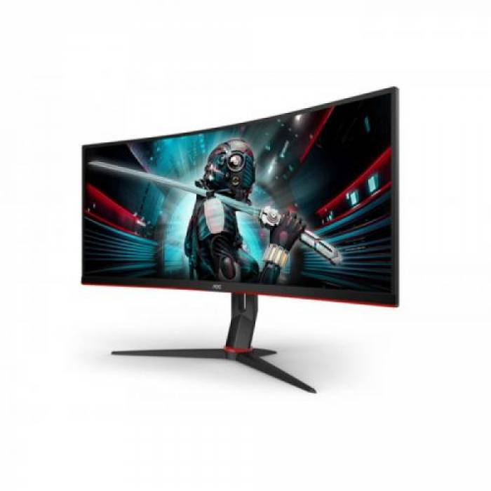 Monitor LED AOC CU34G2/BK, 34inch, 3440x1440, 1ms, Black