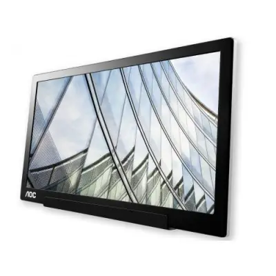 Monitor LED AOC I1601FWUX, 15.6inch, 1920x1080, 5ms, Black-Silver