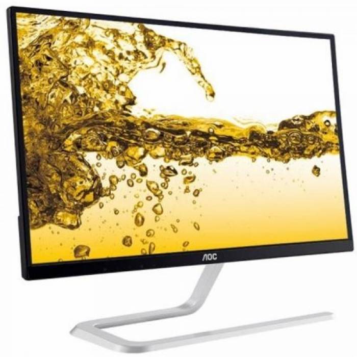 Monitor LED AOC I2281FWH, 21.5inch, 1920x1080, 4ms, Black-Silver