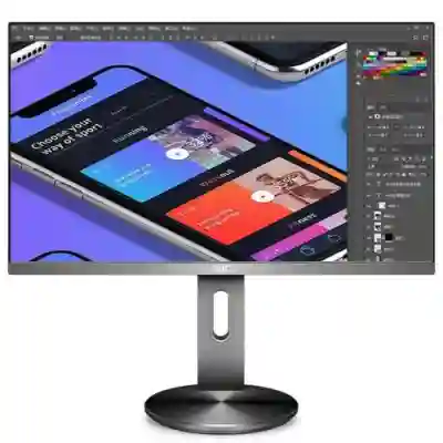 Monitor LED AOC U2790PQU, 27inch, 3840x2160, 5ms GTG, Black-Grey