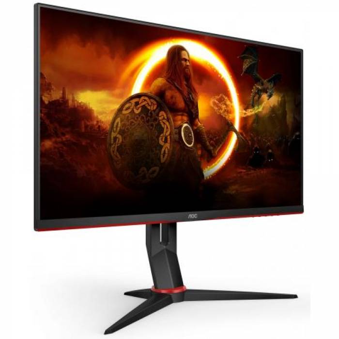 Monitor LED AOC U28G2XU, 28inch, 3840x2160, 1ms, Black