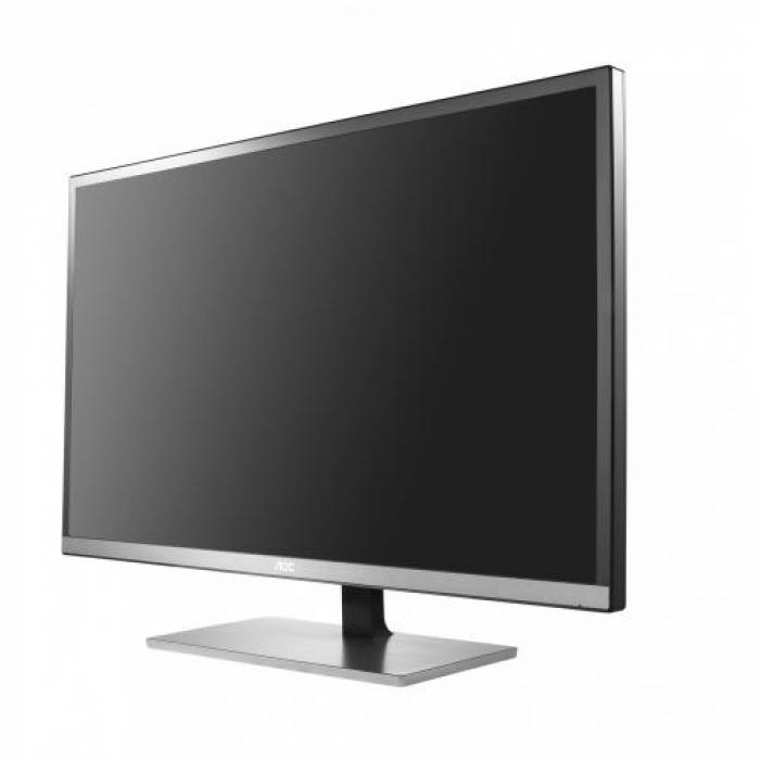 Monitor LED AOC U3277FWQ, 31.5inch, 3840x2160, 4ms, Black-Grey