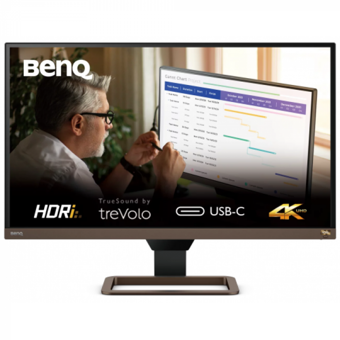 Monitor LED BENQ EW2780U, 27inch, 3840x2160, 5ms GTG, Brown-Black