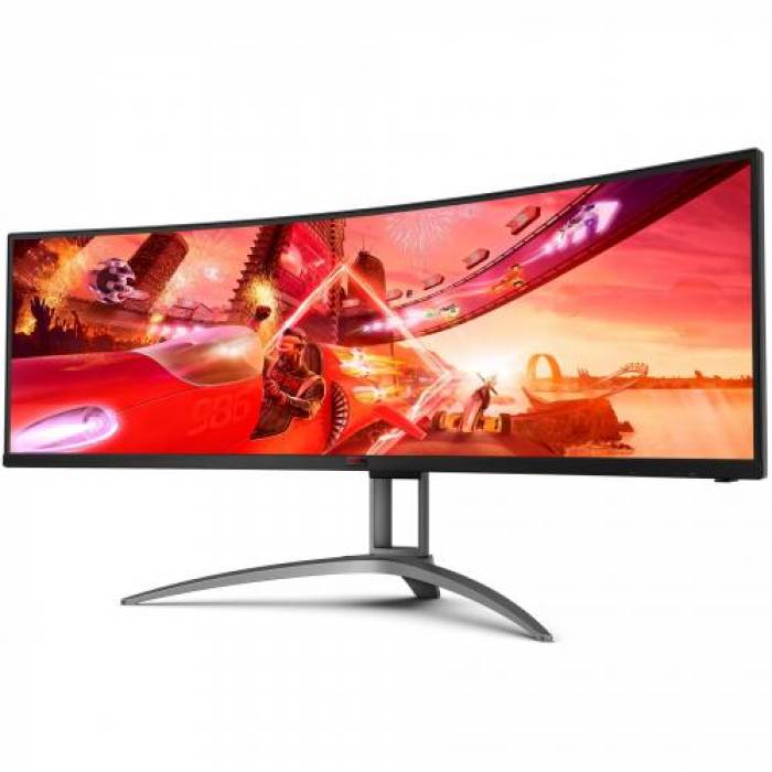 Monitor LED Curbat AOC AG493QCX, 48.8inch, 3840x1080, 1ms, Black