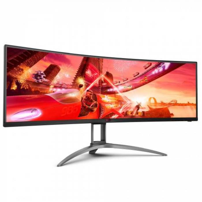 Monitor LED Curbat AOC AG493QCX, 48.8inch, 3840x1080, 1ms, Black