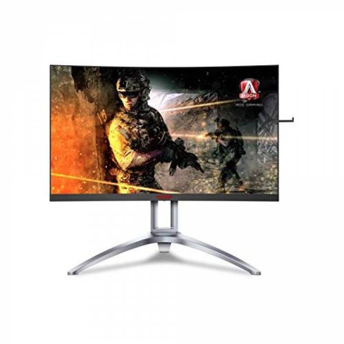 Monitor LED Curbat AOC AGON AG273QCX, 27inch, 2560x1440, 1ms, Black-Silver