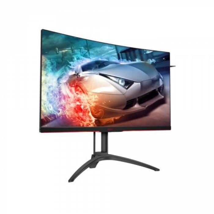 Monitor LED Curbat AOC AGON AG322QC4, 31.5inch, 2560x1440, 4ms, Black-Silver