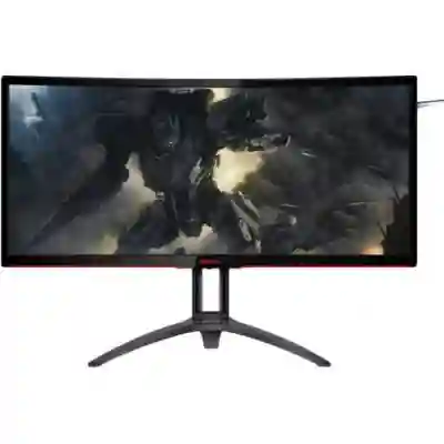 Monitor LED Curbat AOC AGON AG352UCG6, 35inch, 3440x1440, 4ms, Black-Silver