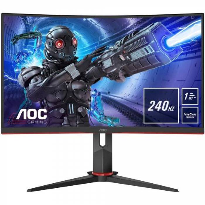 Monitor LED Curbat AOC C32G2ZE, 31.5inch, 1920x1080, 1ms, Black