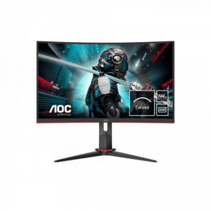 Monitor LED Curbat AOC CQ27G2U/BK, 27inch, 2560x1440, 1ms, Black