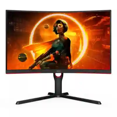 Monitor LED curbat AOC CQ27G3SU, 27inch, 2560x1440, 4ms, Black