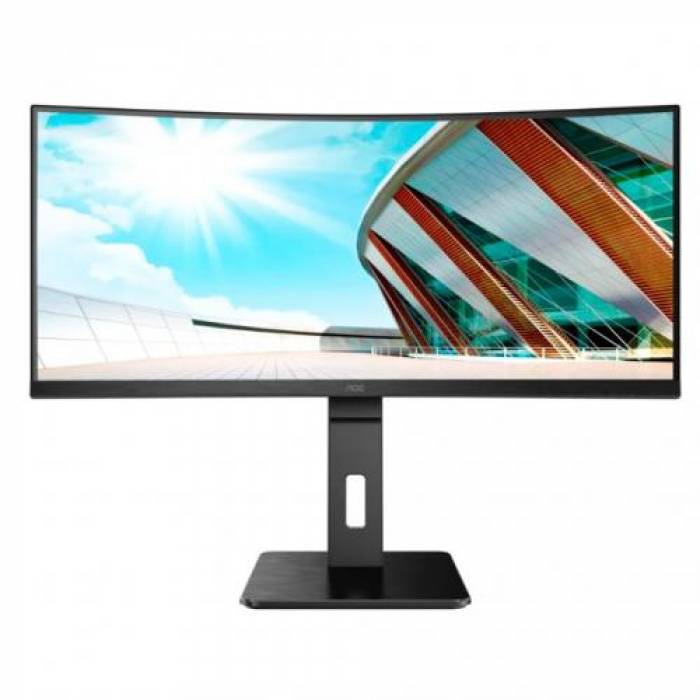 Monitor LED Curbat AOC CU34P2A, 34inch, 3440x1440, 1ms, Black