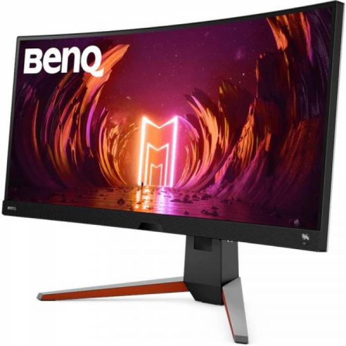 Monitor LED Curbat BenQ MOBIUZ EX3415R, 34inch, 3440x1440, 1ms, Black-Grey