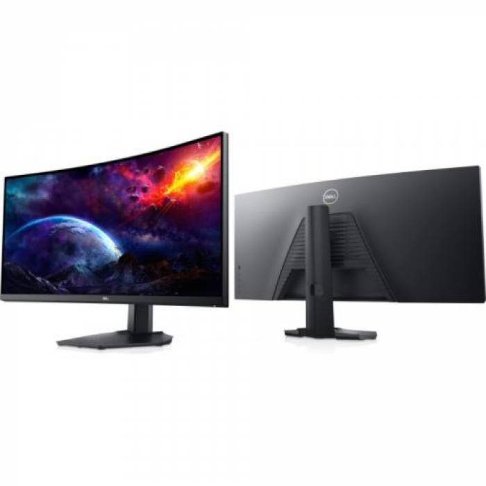 Monitor LED Curbat DELL S3422DWG, 34inch, 3440 x 1440, 2ms GTG, Black