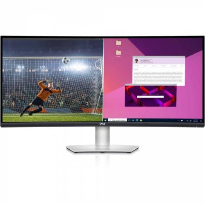 Monitor LED Curbat Dell S3423DWC, 34inch, 3440x1440, 4ms GTG, Black-Silver