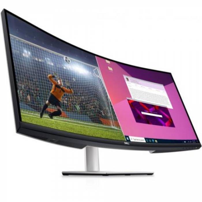 Monitor LED Curbat Dell S3423DWC, 34inch, 3440x1440, 4ms GTG, Black-Silver