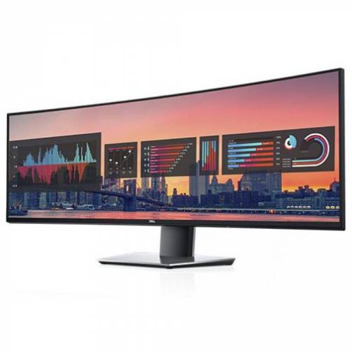 Monitor LED Curbat DELL UltraSharp U4919DW, 49inch, 5120x1440, 5ms, Black-Silver