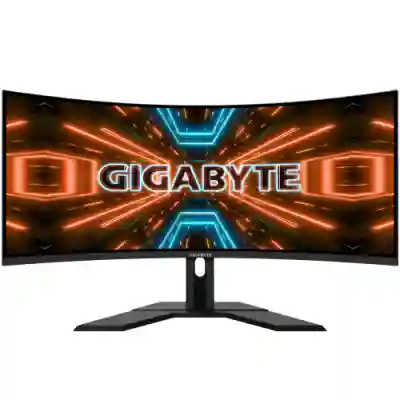 Monitor LED Curbat Gigabyte G34WQC A, 34inch, 3440x1440, 1ms, Black