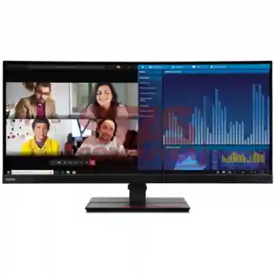Monitor LED Curbat Lenovo ThinkVision P34w-20, 34.14inch, 3440x1440, 4ms GTG, Raven Black
