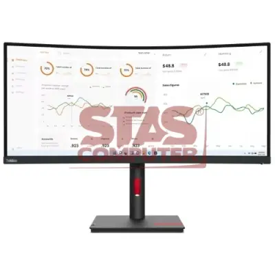 Monitor LED Curbat Lenovo ThinkVision T34w-30, 34inch, 3440x1440, 4ms, Raven Black