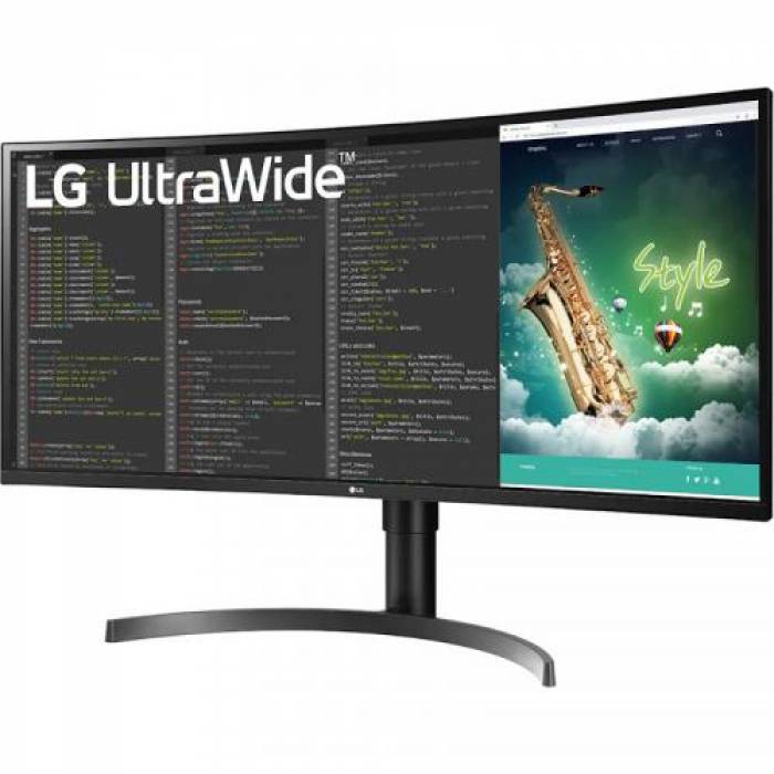 Monitor LED Curbat LG 35WN75C-B, 35inch, 3440x1440, 5ms, Black