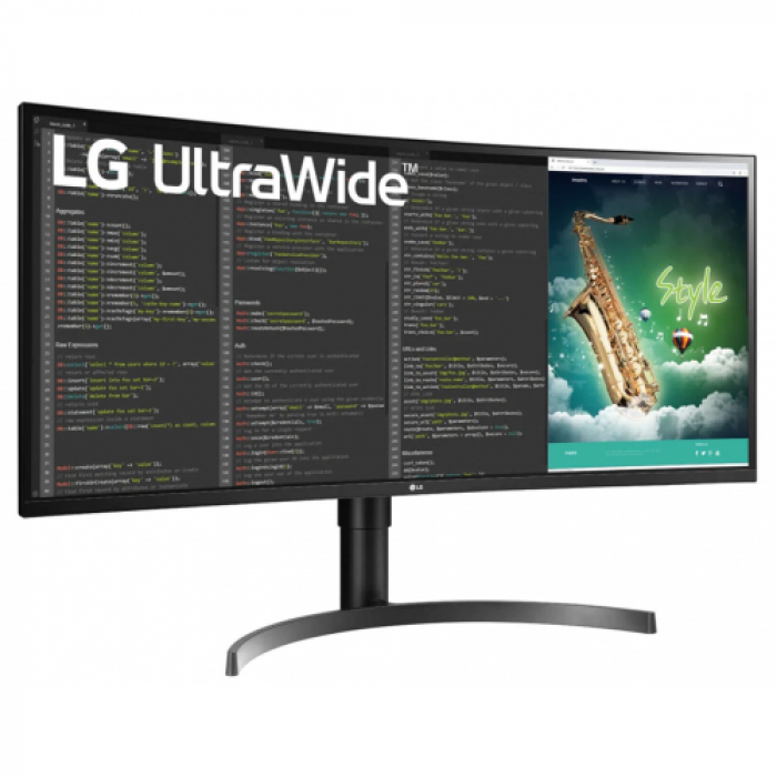 Monitor LED Curbat LG 35WN75CN-B, 35inch, 3440x1440, 5ms GTG, Black